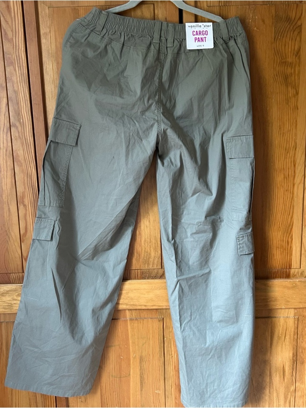 Vanilla Star Olive Green Cargo Pants with Utility Pockets - Picture 3 of 3